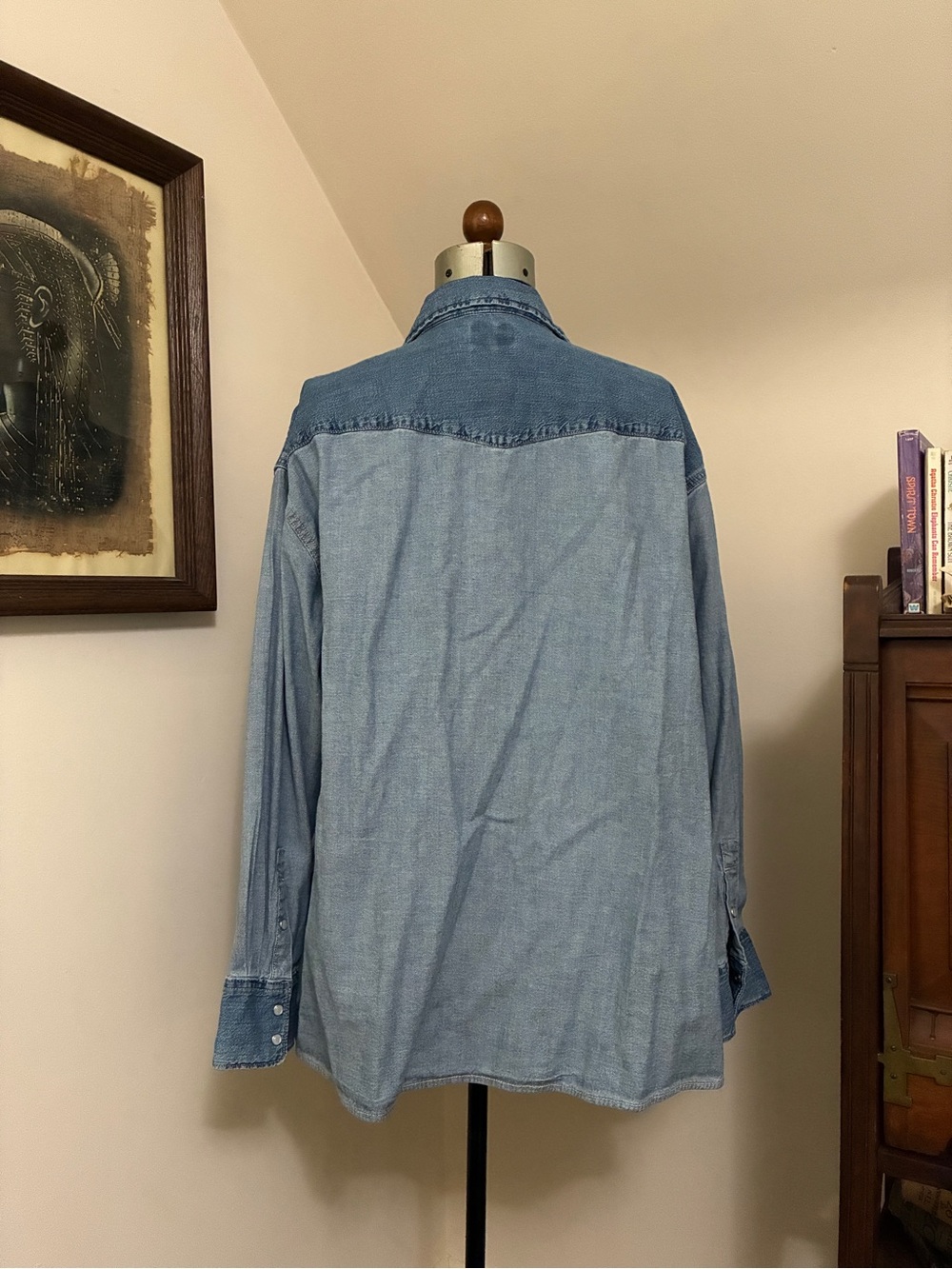 Levi’s Two-Tone Denim Western Shirt - Picture 2 of 10